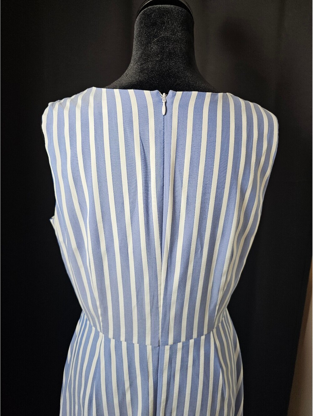 Karl Lagerfeld Dress Blue & White Womens 8 Stripes - Picture 4 of 9